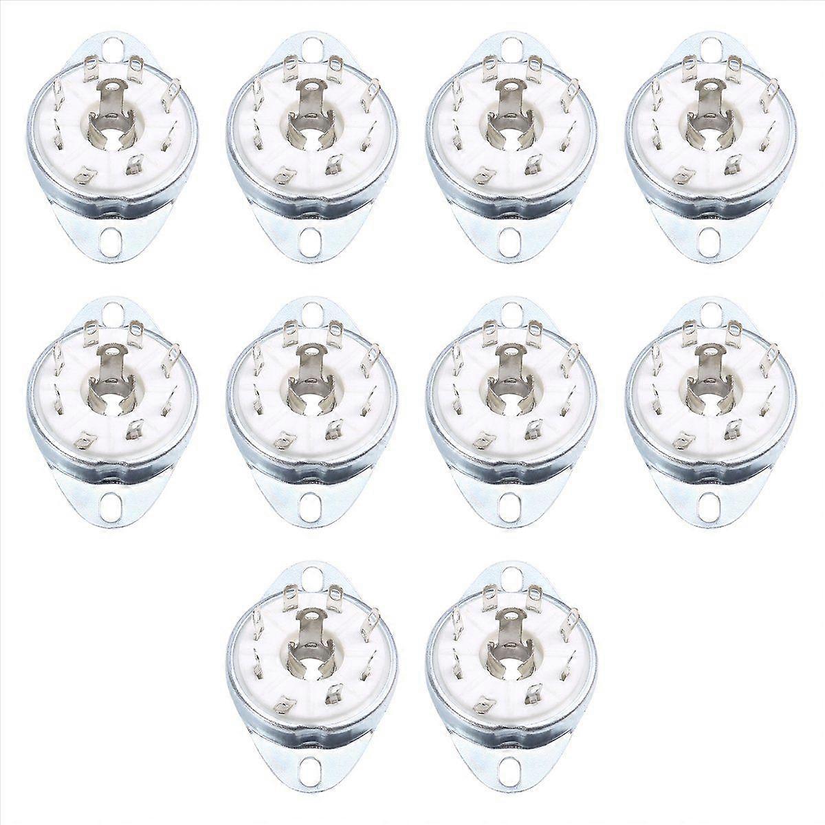 10pcs 8PIN K8A Octal Tube Socket Ceramic Valve Base