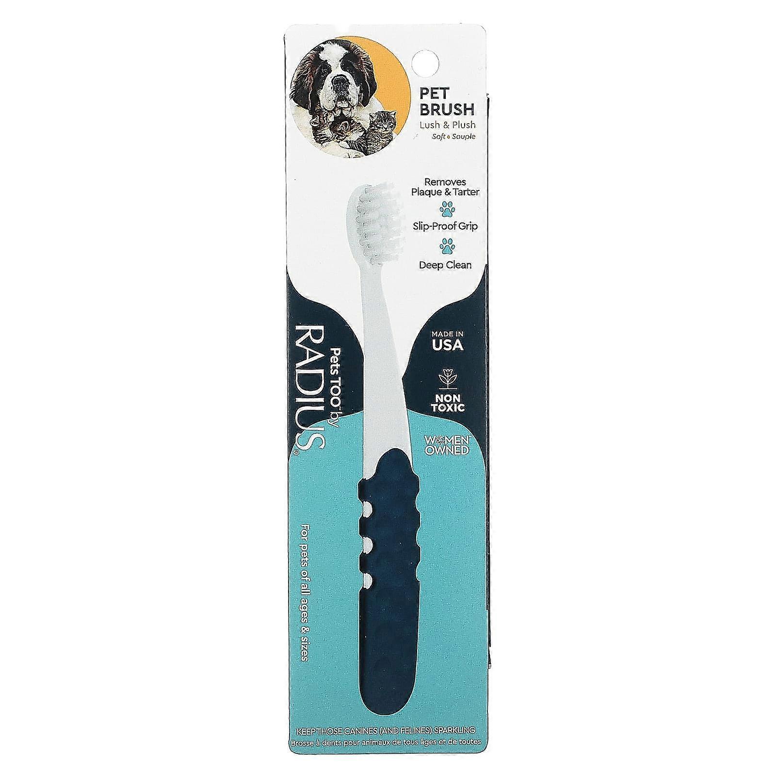 Pet Toothbrush, Lush & Plush, Soft, 1 Toothbrush