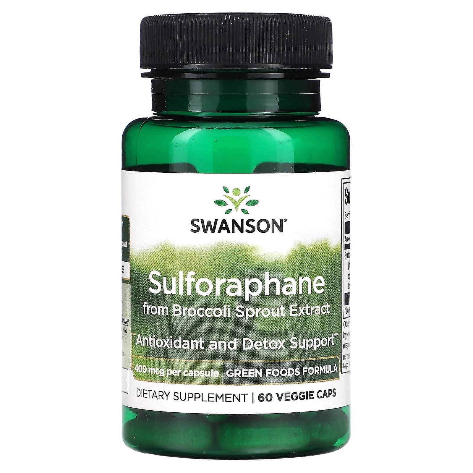 Sulforaphane from Broccoli Sprout Extract, 400 mcg, 60 Veggie Caps