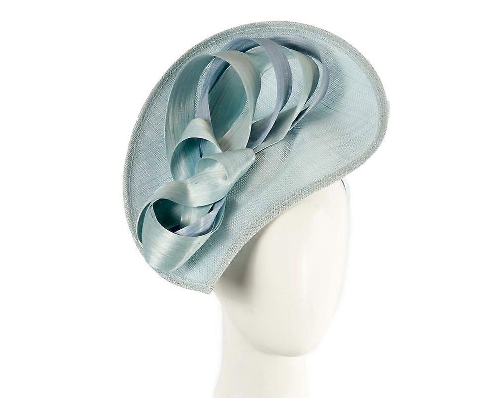 Large light blue sinamay fascinator by Max Alexander MA960LBL