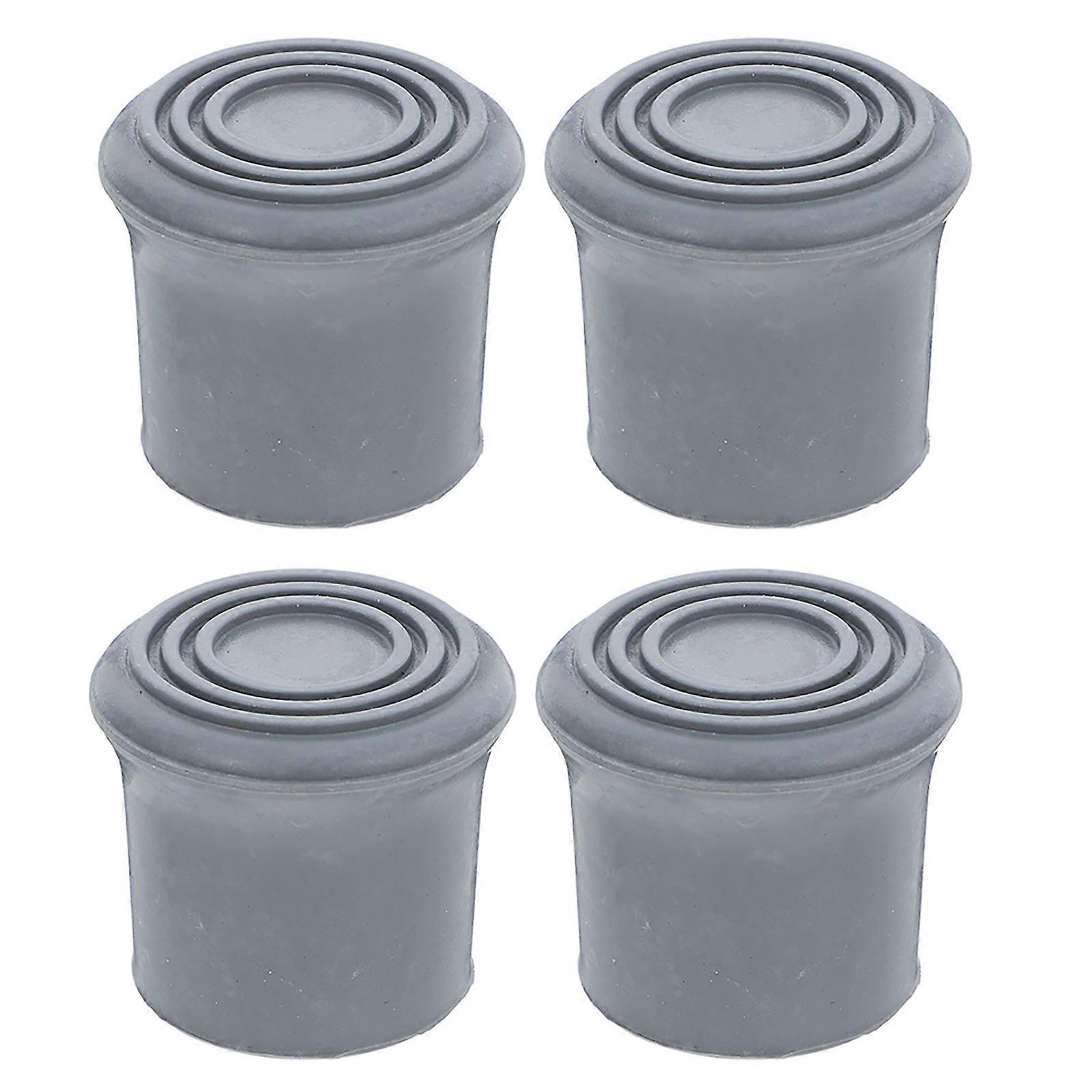 Grey Rubber Feet Replacement for Shower Chair with 4Pcs Non Slip Tips