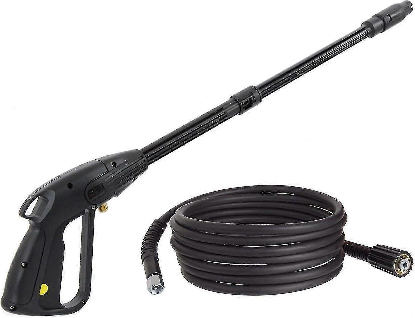 High Pressure Washer Gun with M22x1.5 14 mm Thread, 8 m Hose, Adjustable Nozzle, EU Standard