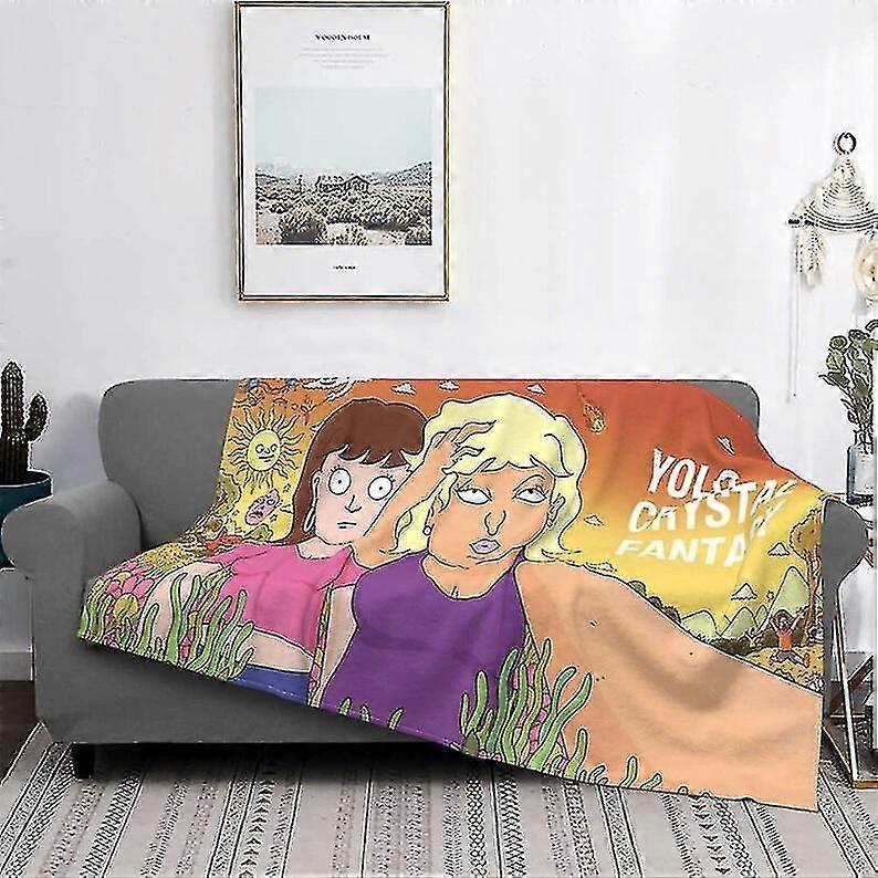 Cobertor de duas camadas Yolocrystal Fantasy com nome personalizado impresso, colcha, capas de sofá, cobertor de viagem e acampamento, presente de Natal