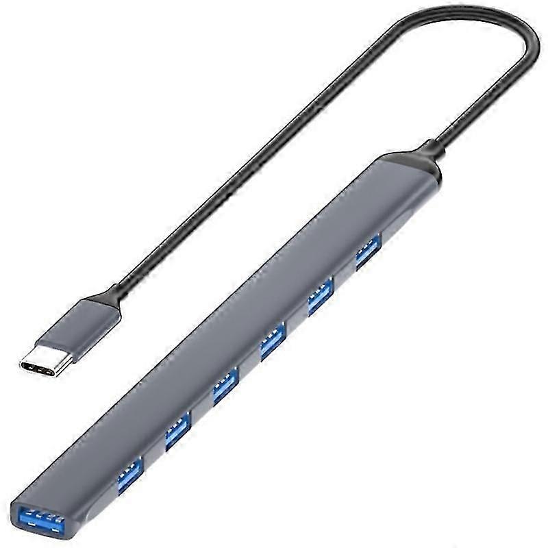 ADS-303C 7 Port USB 3.0 HUB Docking Station For Laptop / Tablet / PC, Type-C Port