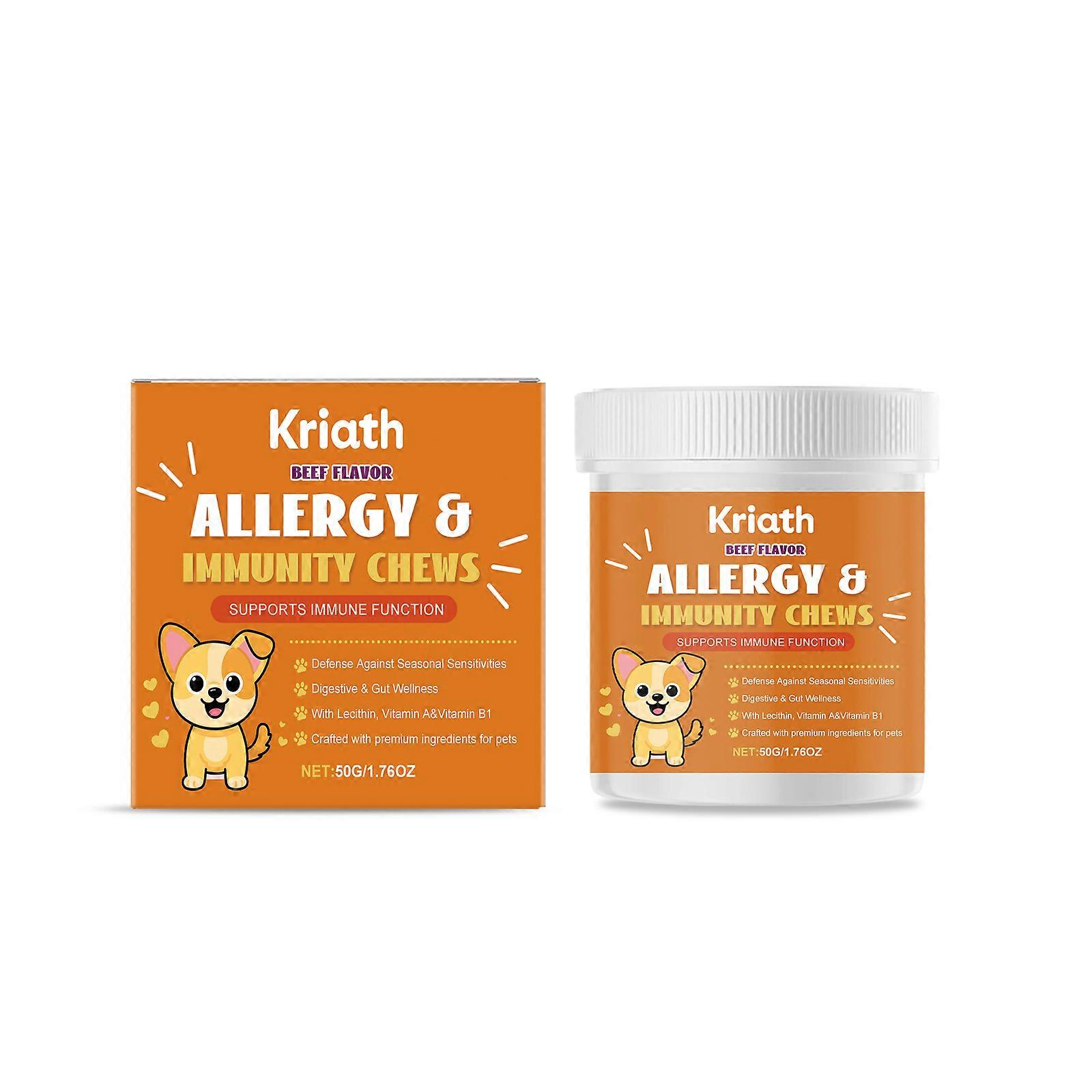 Kriath Pet Vitamin Chewable Tablets With Mild Ingredients: Pet Body Care And Nutritional Supplement Chewable Tablets