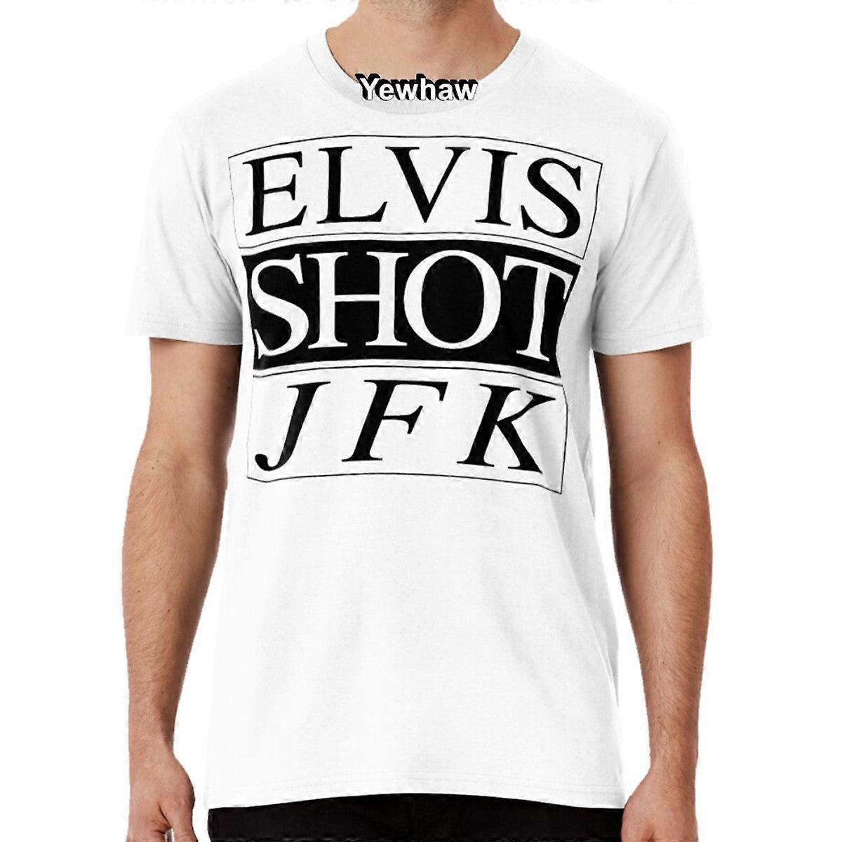 Elvis Shot Jfk Tişört