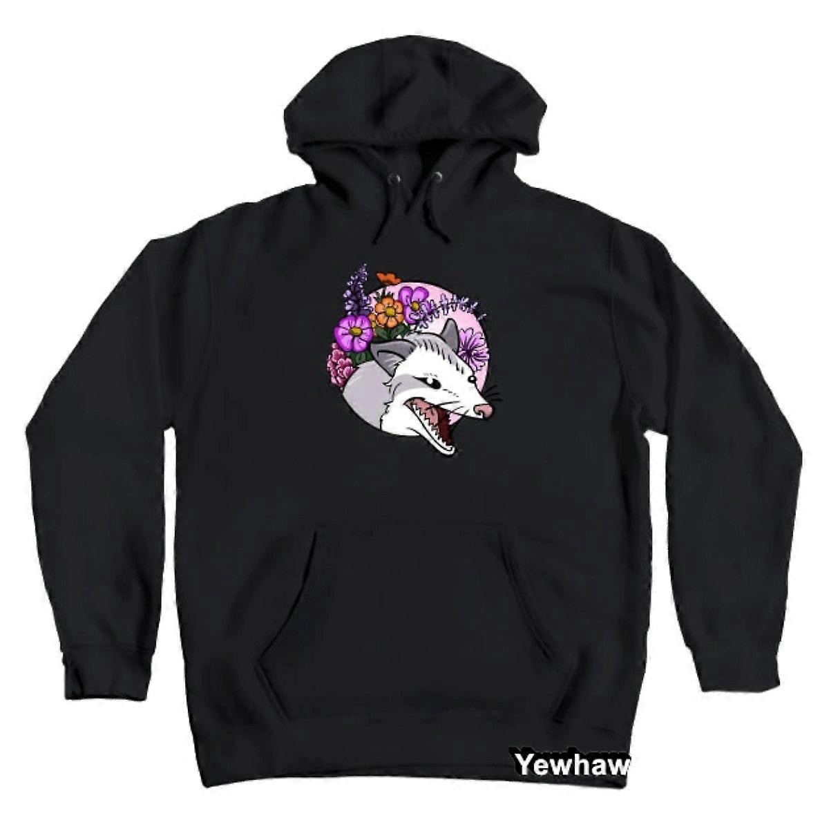 Sweat à capuche Opossum fleur