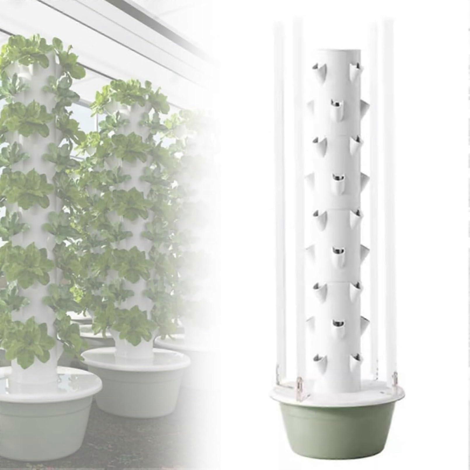 Hydroponics Tower 2036 Holes, 5Layer Vertical Growing System Kit, Aquaponics Compatible