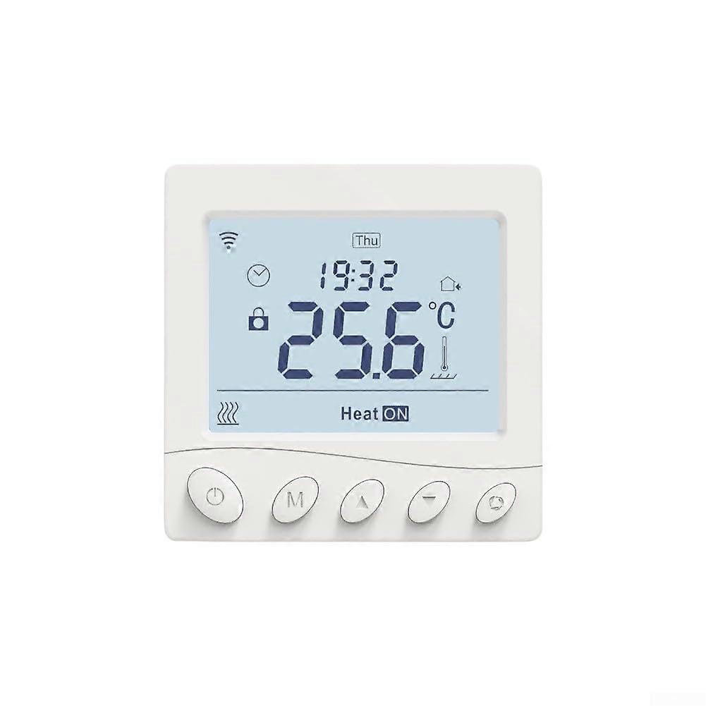 Programmable Thermostat Smart Life Compatible, Voice Control, Child Lock, Energy Saving Schedule For Home Use