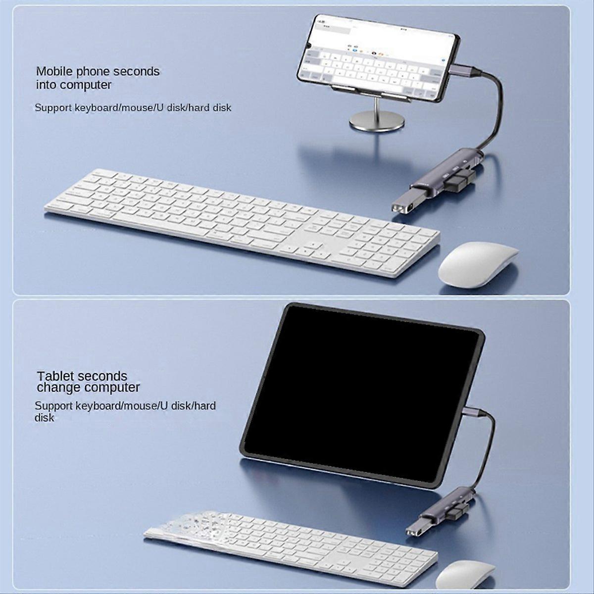 Hub Type-C To USB3.0 USB2.0 PD Adapter Docking Station For Computer B