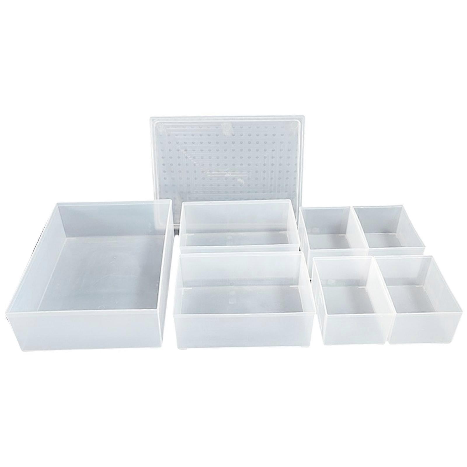 Space Saving Stackable Clear Plastic Storage Containers Box With Removable Dividers For Home MultiRoom Storage Use Multicolor