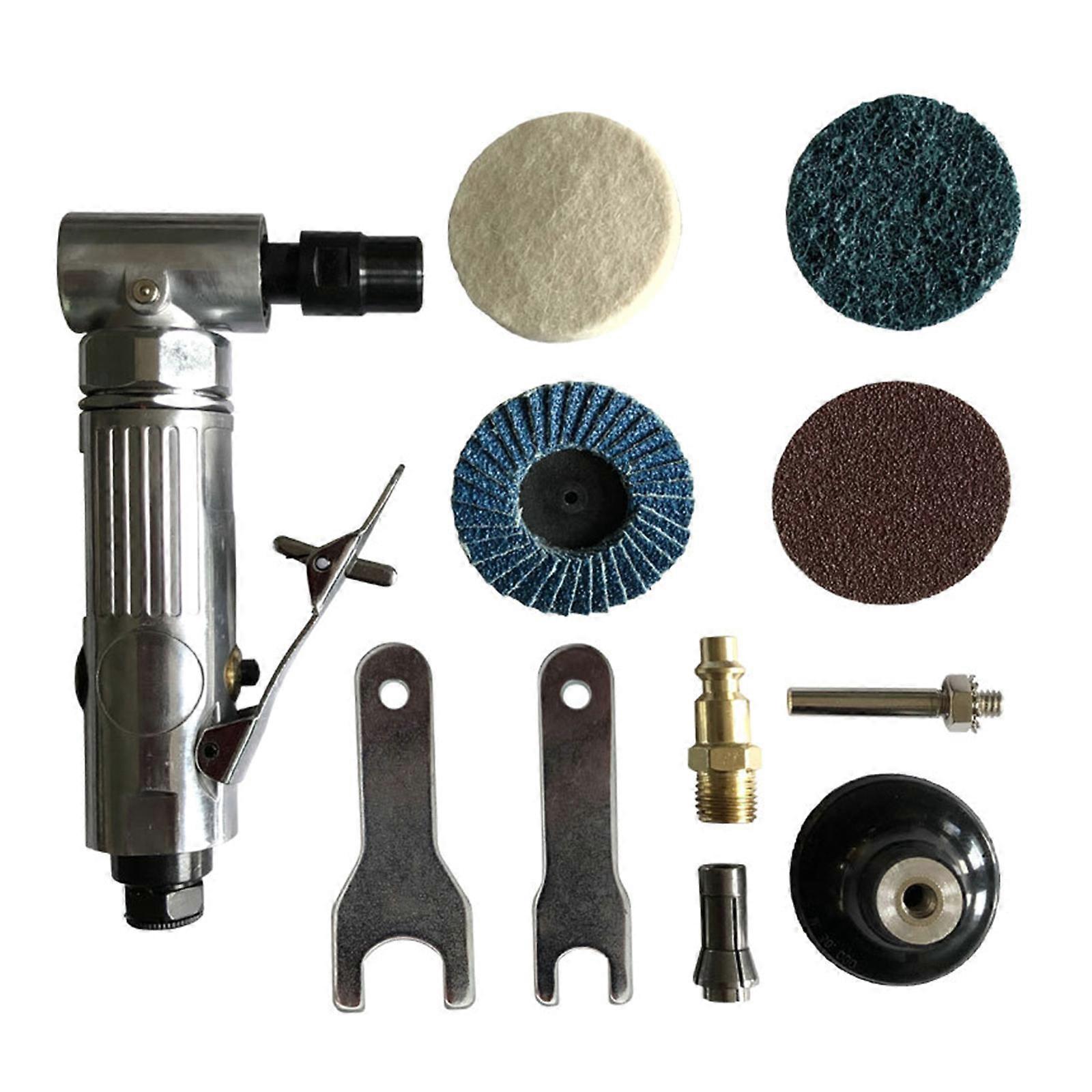 Pneumatic Stick Grinder with Grinding Wheels, for Mold and Hardware Work Multicolor