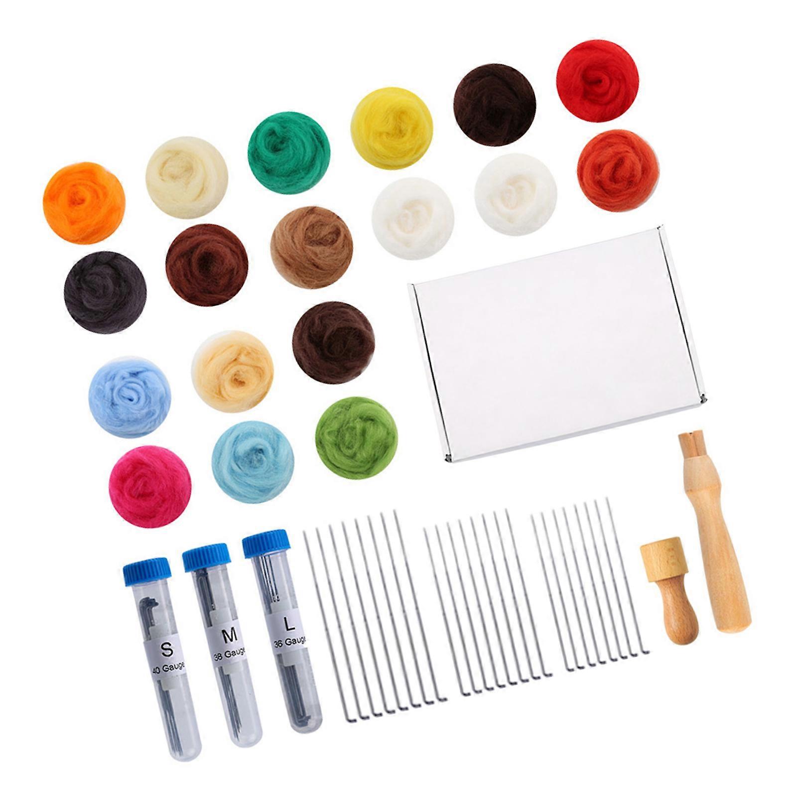 Needle Felting Kits Wool Felt Tool Handmade Felt Needle for Felted Animal Felting Accessory Multicolor