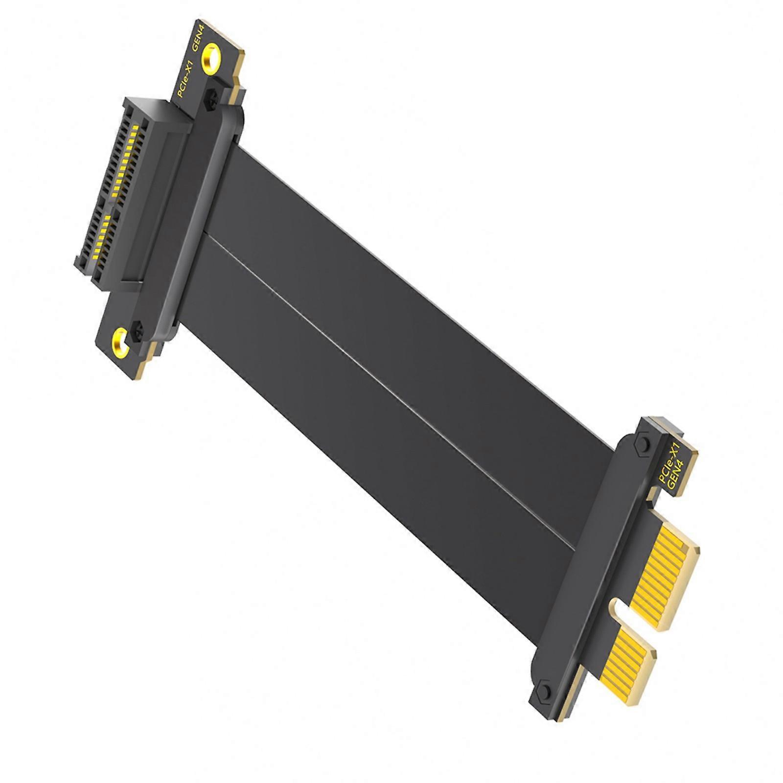 PCIE4.0 1X Extender Risers Cable Flexible Right Angle PCIE GPU Graphics Card Extension Cable 90 Degree to 180 Degree Multicolor
