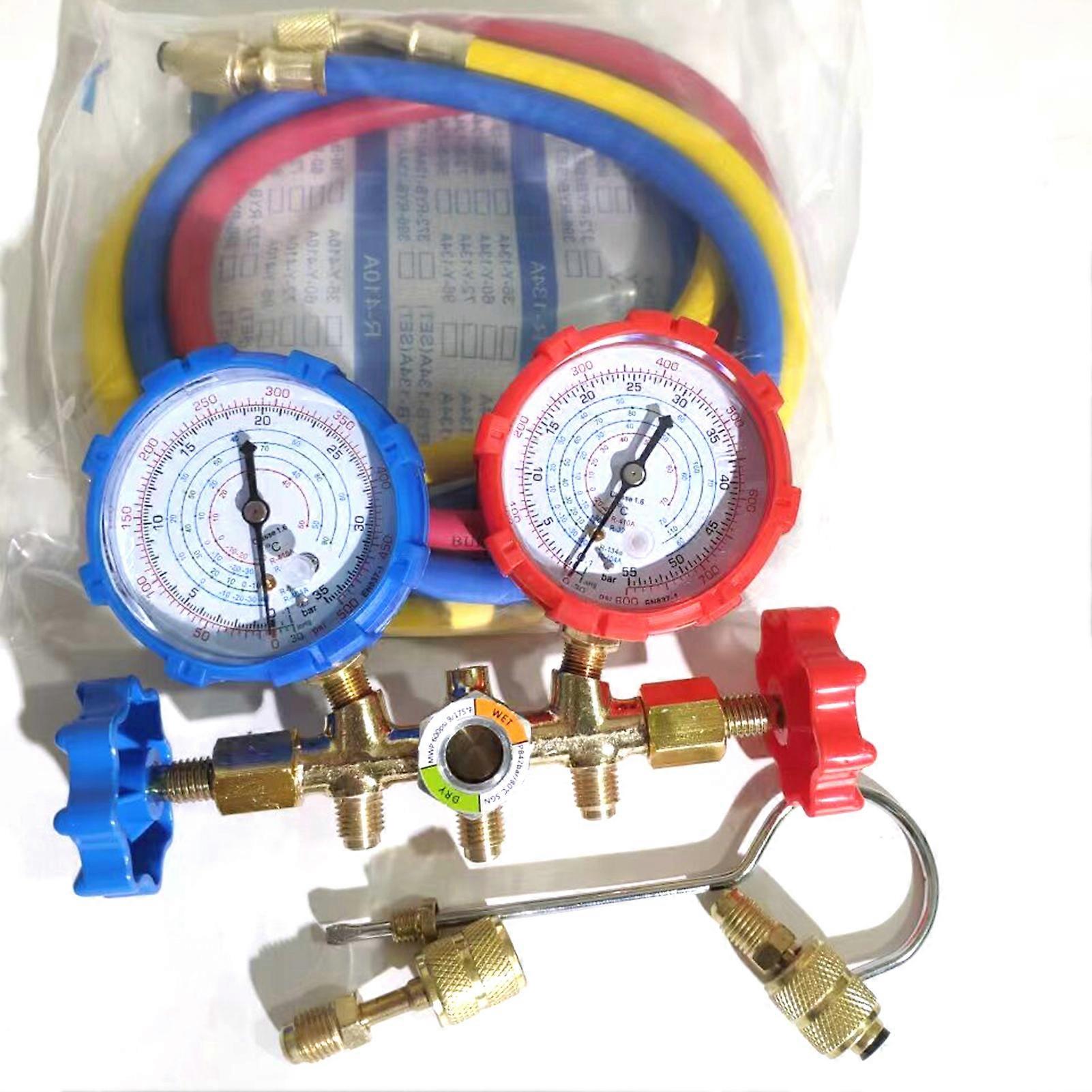 Air conditioner gauge set for R410A R22 HVAC systems