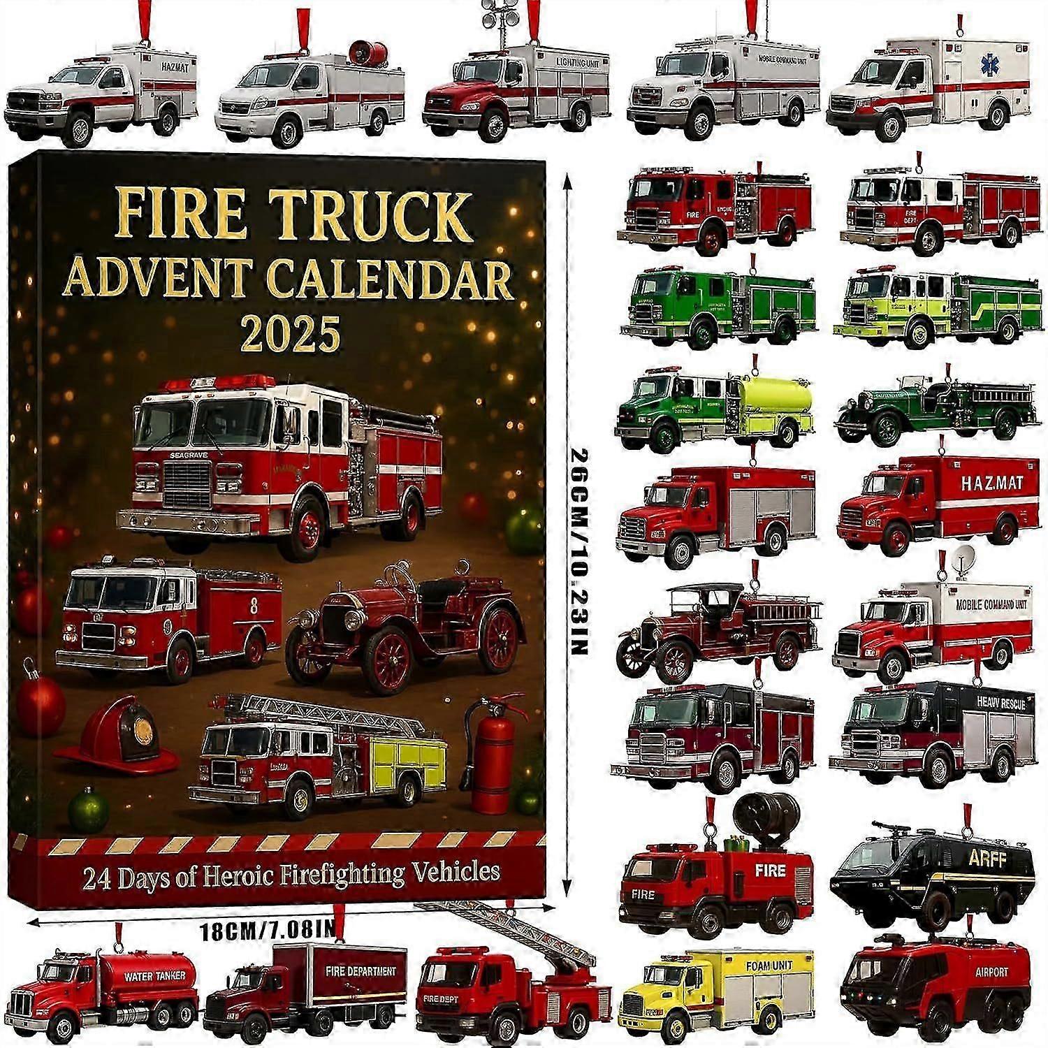 Fire Truck Advent Calendar 2025