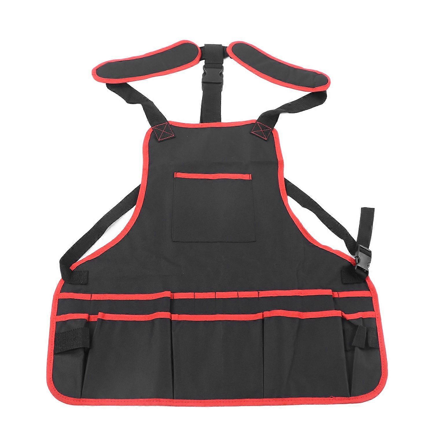 Tool Apron Multiple Pockets Oil Proof Waterproof Oxford Cloth Adjustable Garden Work Tool Apron for 
