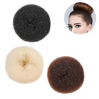 Hår Bun Maker For Barn, 3pcs Chignon Hår Donut Sokk Bun-6cm