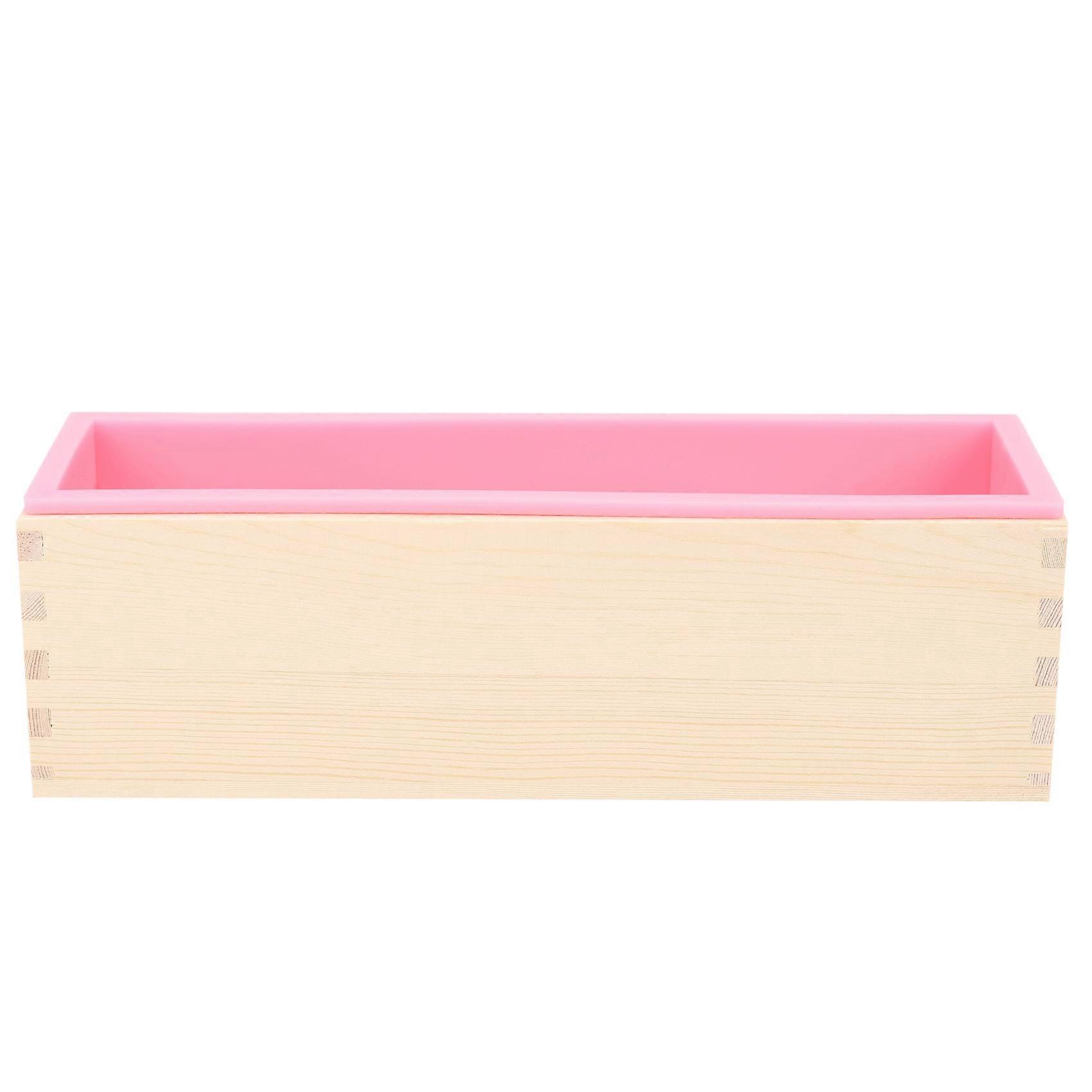 1200G Diy Soap Wooden Soap Mold Box Silicone Liner Rectangular Loaf Swirl Soap Mold Tool Diy Soap Ca