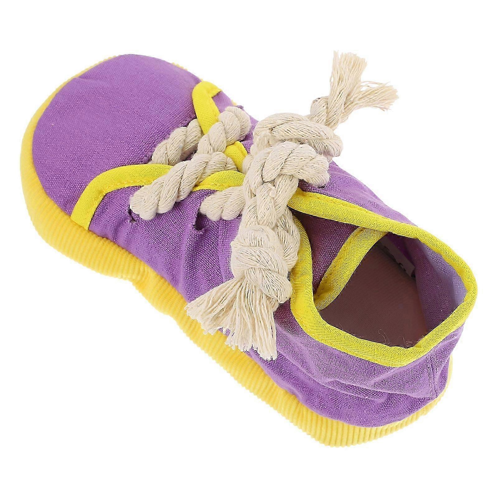 Hračka na žuvanie psov určená na žuvanie a čistenie zubov vhodná pre domáce zvieratá vo fialovej farbe 1ks