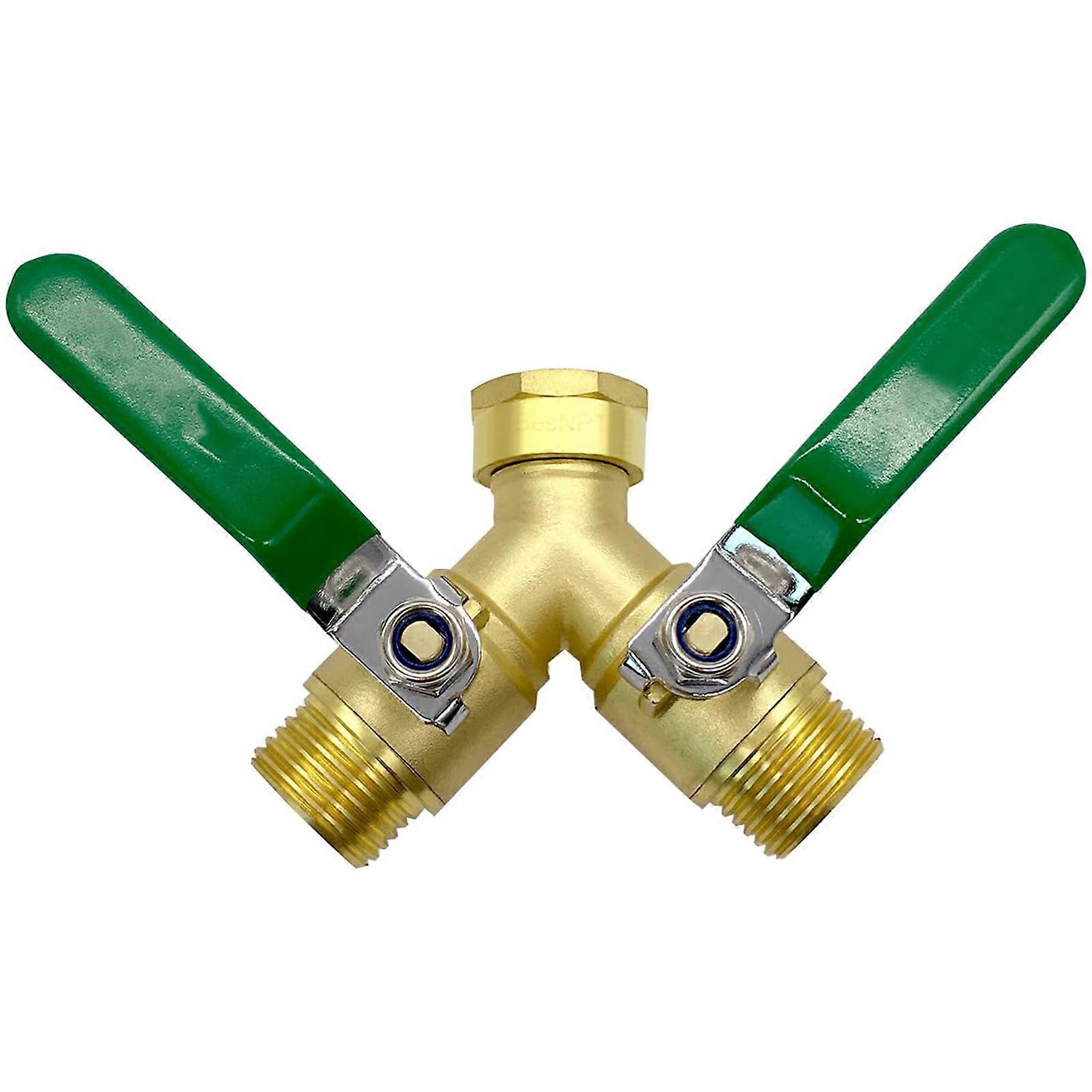 Efficient Y Style Brass 2 Port Valves with Smooth Operation Quick Install Ball Valves Suitable for Multiple Applications Multicolor