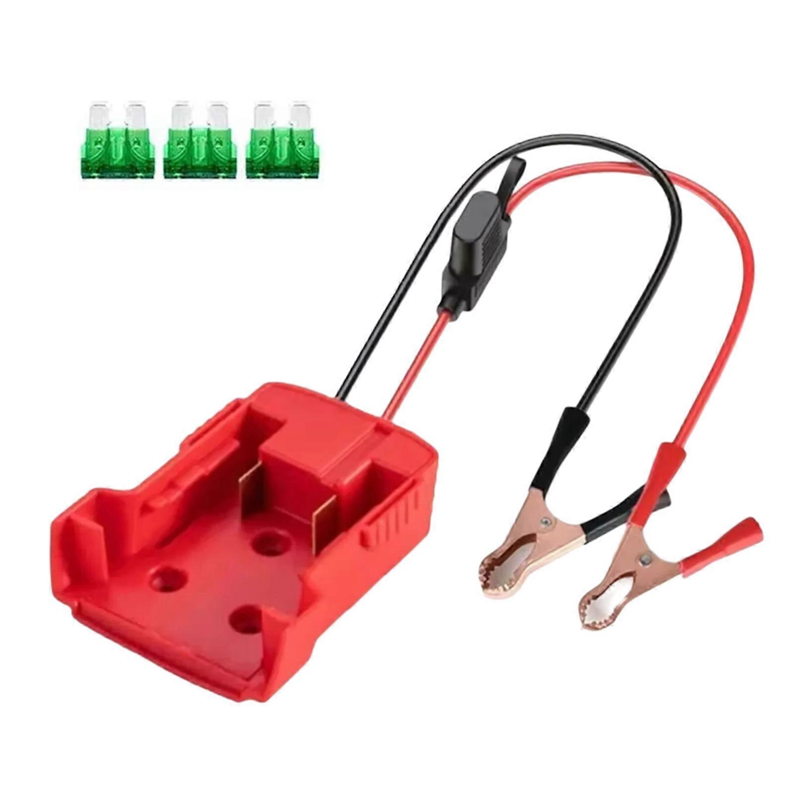 Jumper Cable Set Emergency Ignition Starter for 18V 20V Battery Adapter Boosters Starting Device  For Milwaukee