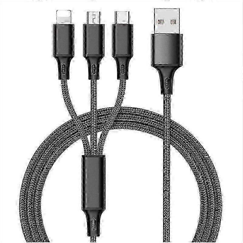 Fast USB Charging Cable for Samsung Universal 3 In 1 Multi Function Cell Phone Cord Charger Cable Type C