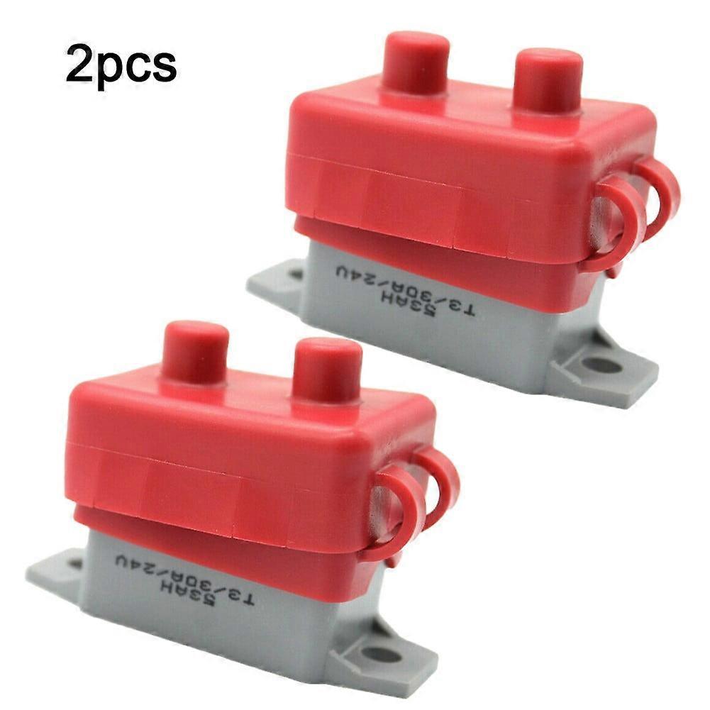 Mosiee 2PCS Automatic Reset Circuit Breaker for Automotive RV Marine 12-24V 10- 50 Amps