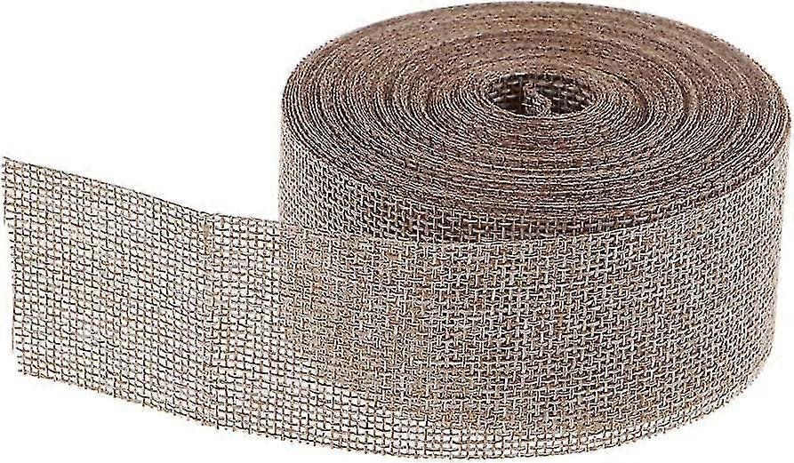 10 meter 4cm Faux Jute Hessian Burlap Ribbon Rustikk Bryllup Beltestropp Craft
