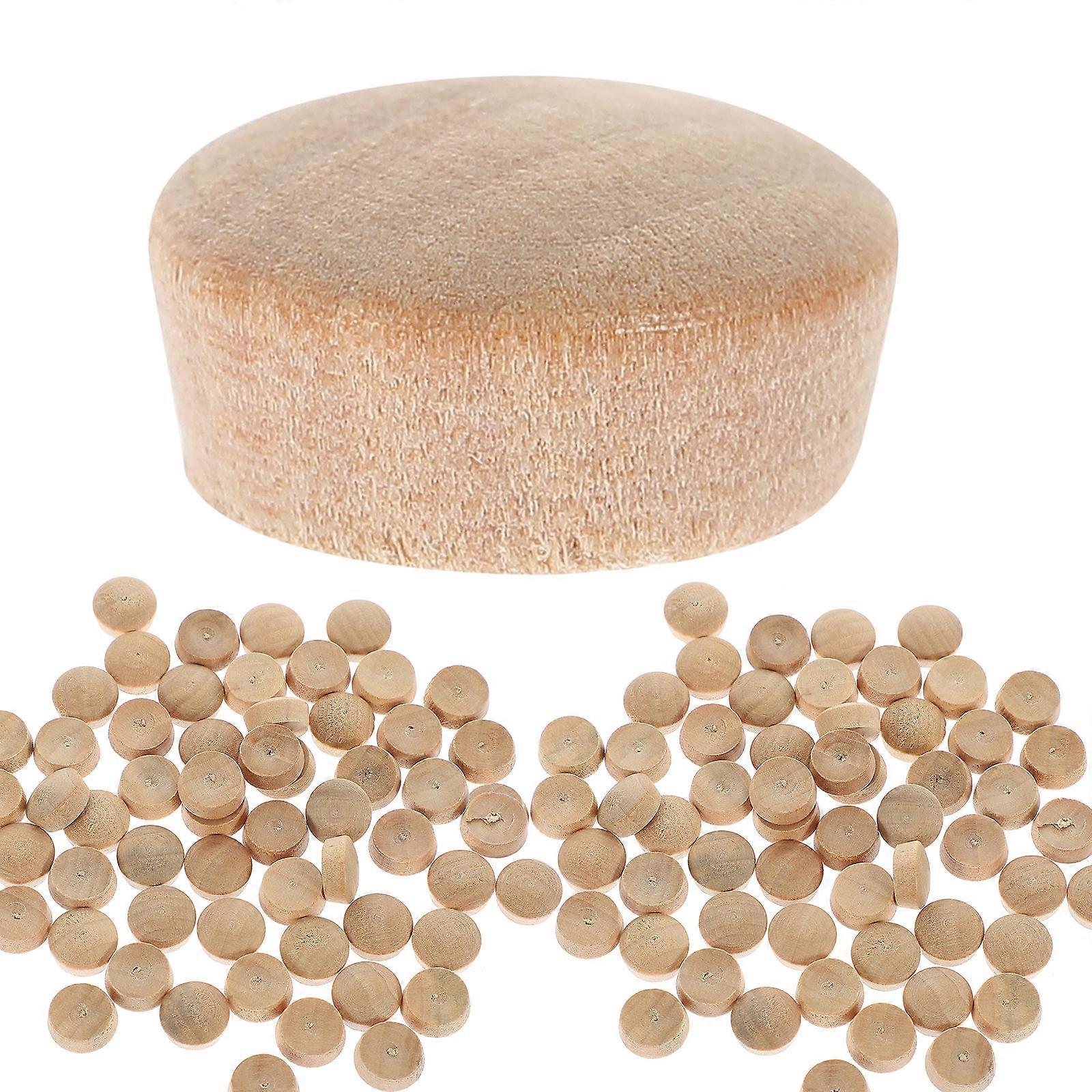 50Pcs Treplugger for skruehull Trebearbeiding Treplugger Trehullplugger Små treplugger