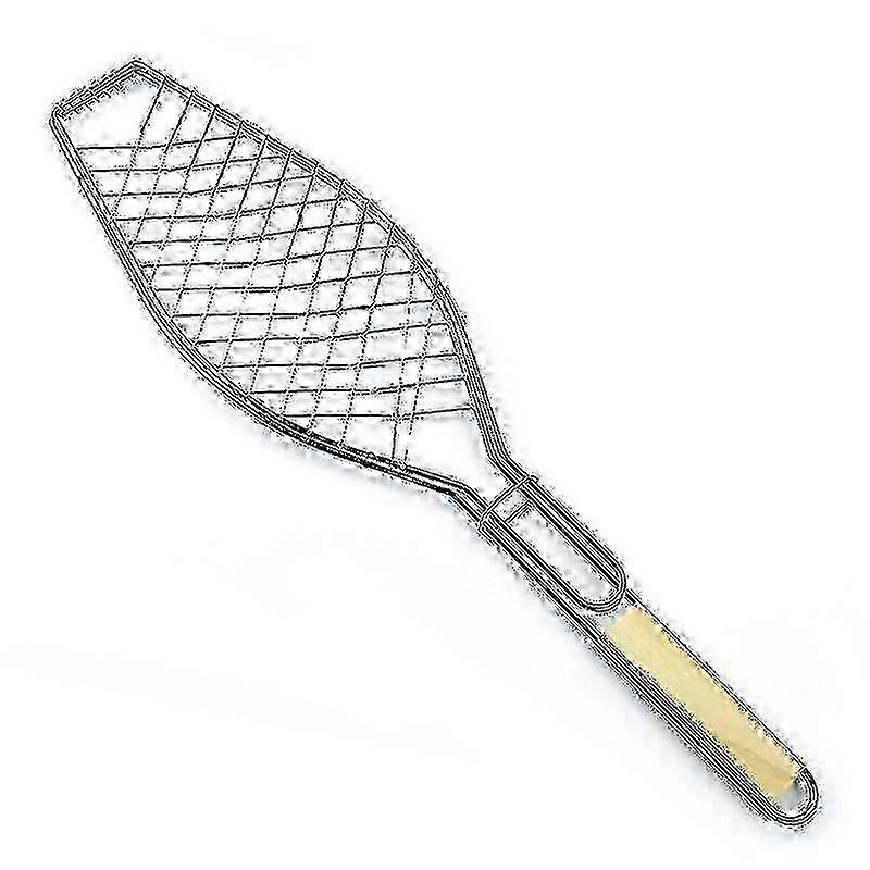 Stainless Steel BBQ Grill Net Clamp for Secure Grilling of Vegetables and Meats in the Garden