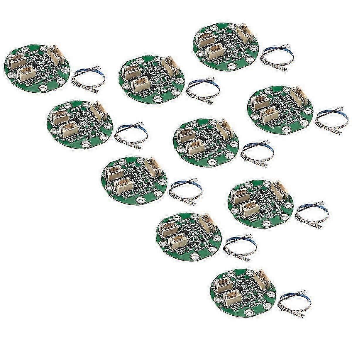 Touch Sensor Module Circuit Board DIY PCB Sensing Circuit Chip with LED Strip and Cables 10Pcs (Whi
