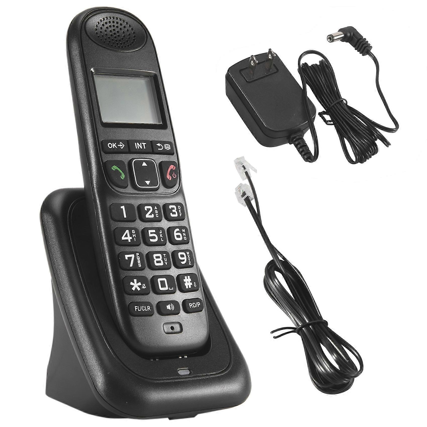 Expandable Cordless Telephone Handheld Telephone Digital Cordless Telephone Supports 5 Handsets 16 Languages US Plug A