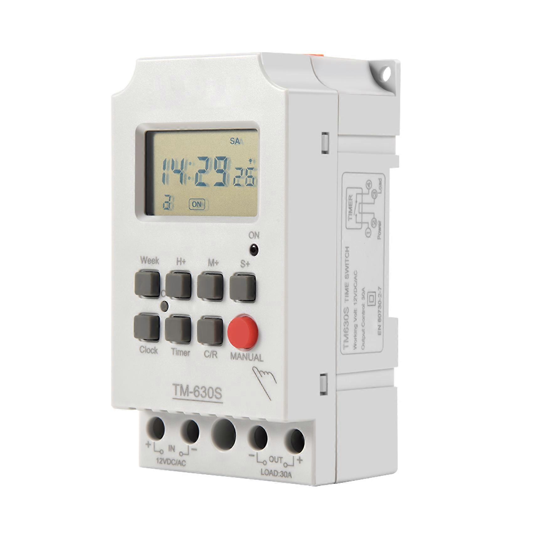 Sinotimer Tm630S-4 12V Seconds Control Timer Switch Large Screen Digital Display Hot Pin Voltage Output Time Controller