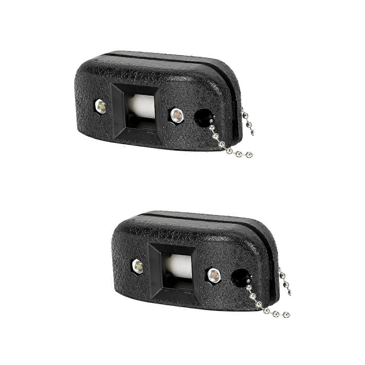 2 Pieces Skate Knife Sharpener Ice Professional Grindstone Skates Pattern White Sandstone