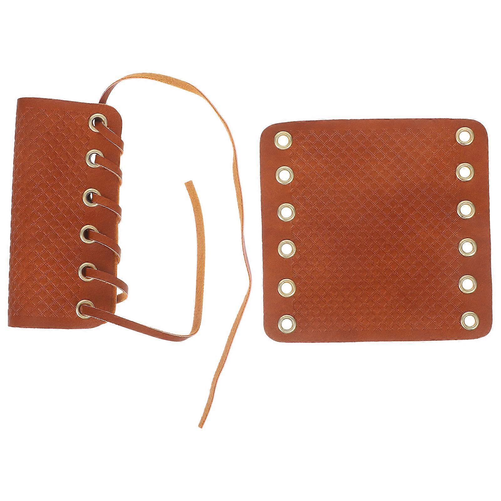 Motorcycle Grip Covers Handlebar Grip Covers for 4Pcs Brown Artificial