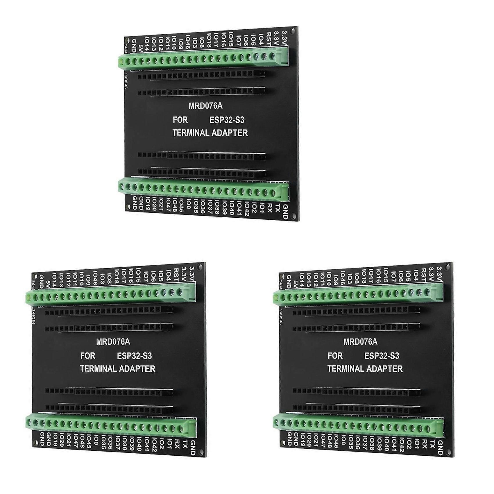 3X ESP32-S3 Expansion Board GPIO 1 Into 2 Breakout Board Double-Layers Expansion Board with N8R2/N16R8 Board B