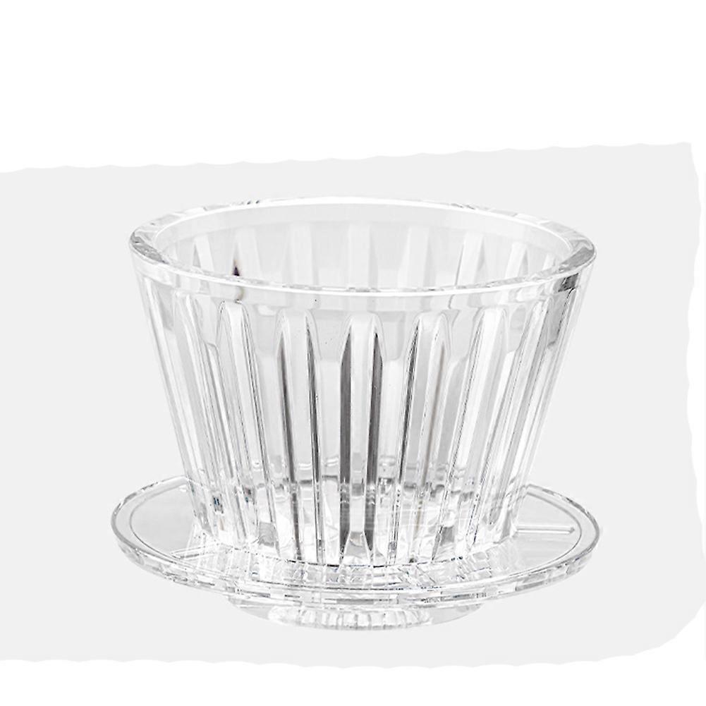B75 Wave Coffee Dripper Crystal Eye Coffee Filter Transparent