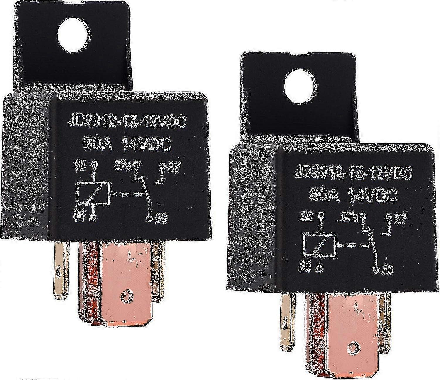 2pcs 12V 80A SPDT Automotive Relay JD2912-1Z