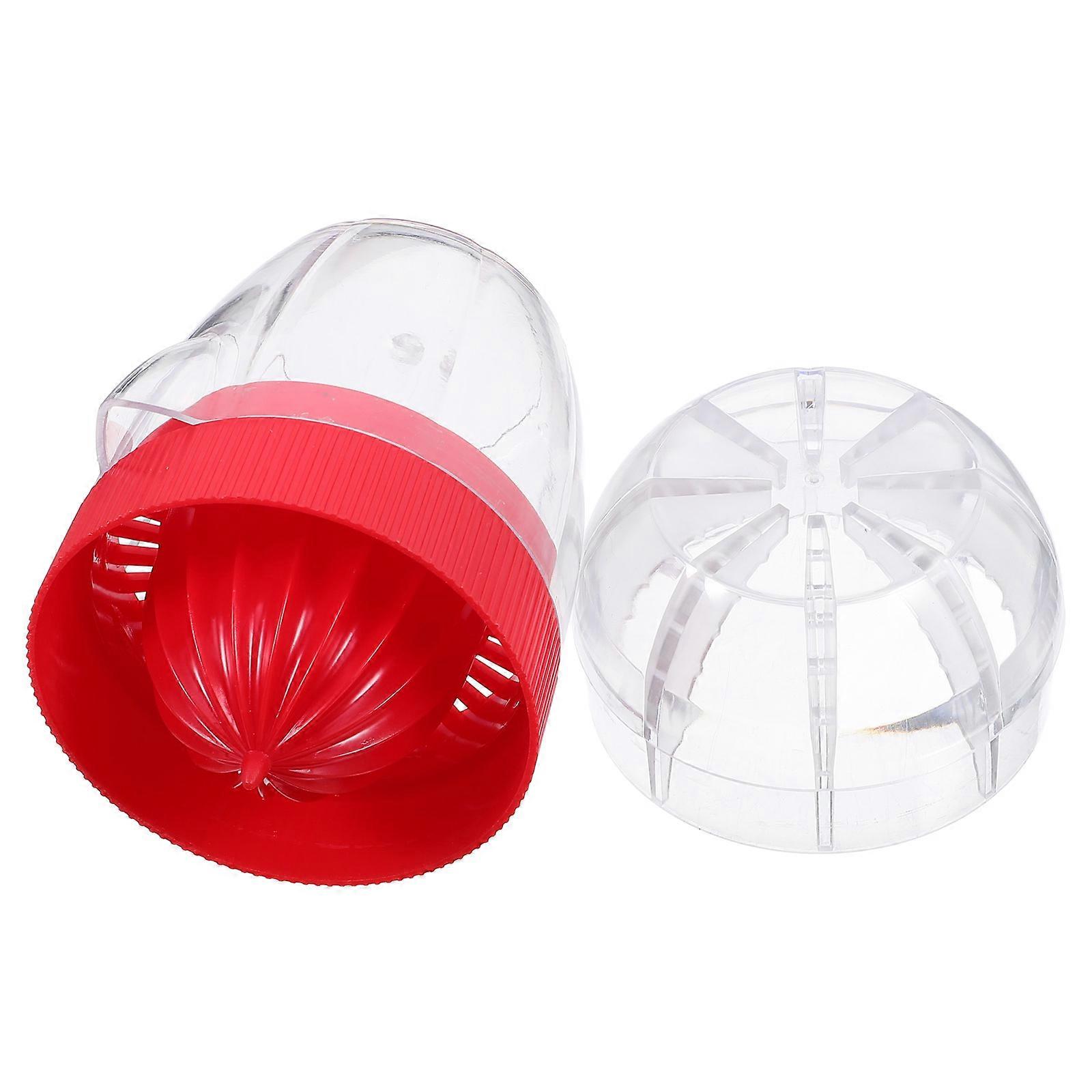 Plastic Manual Fruit Juicer for Juicing Red Small Size Portable