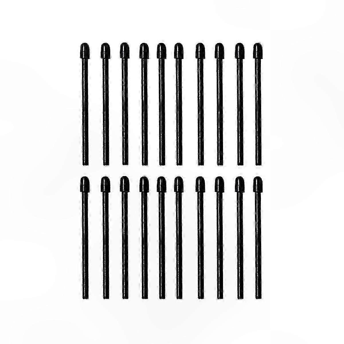 Black Marker Pen Tips - 20 Pack of Soft Nibs for Stylus Pens