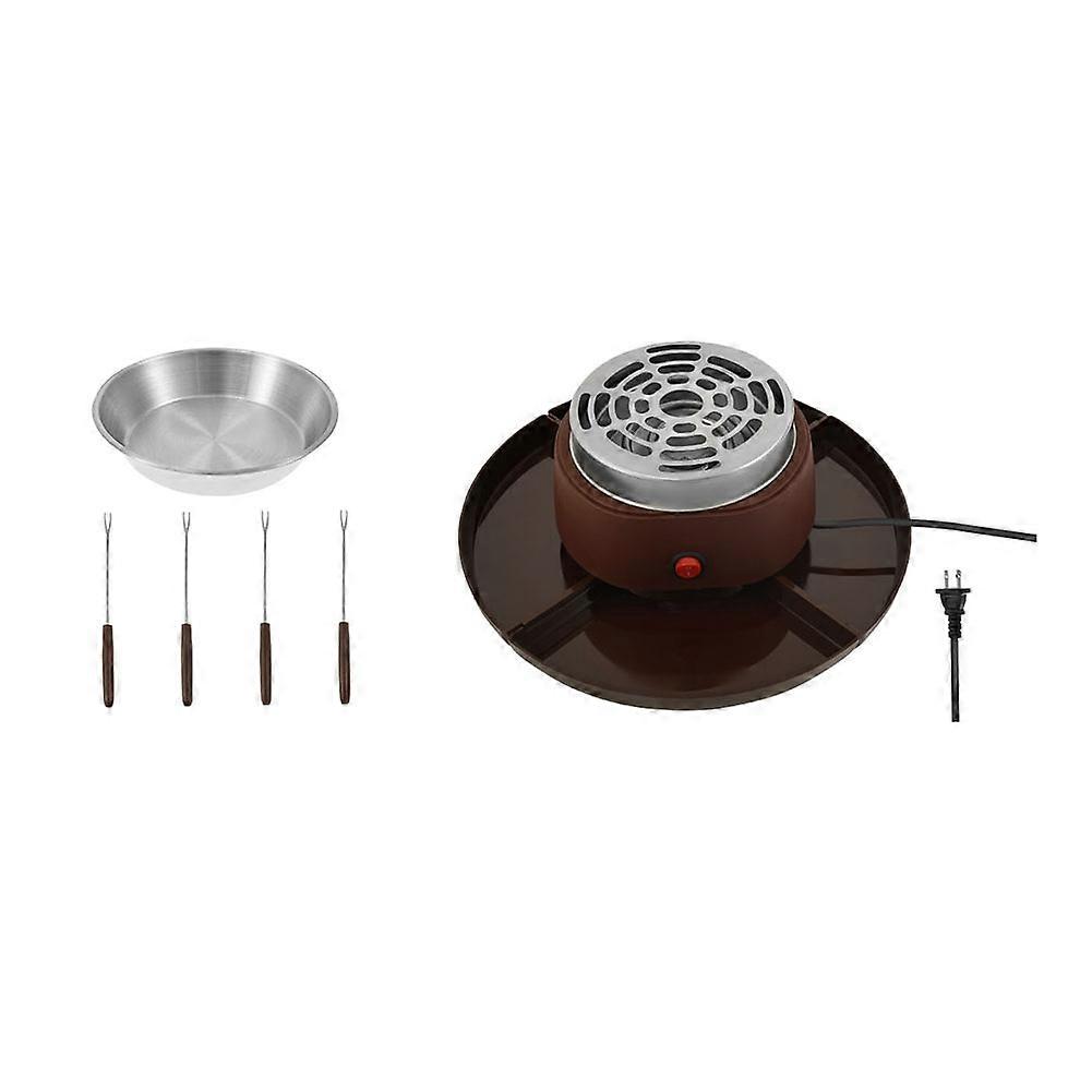Electric Smores Maker with 4 Detachable Trays and Flameless Roaster US Plug