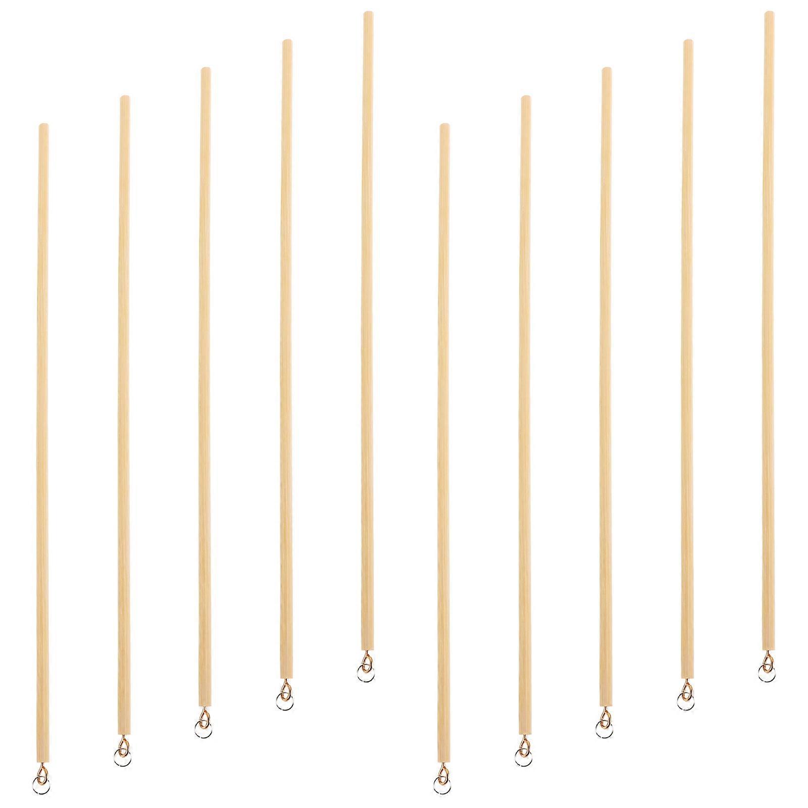 Wooden Arm Control Rod for Shadow Puppets Ideal for DIY Use Beige Color Durable and Versatile 10pcs