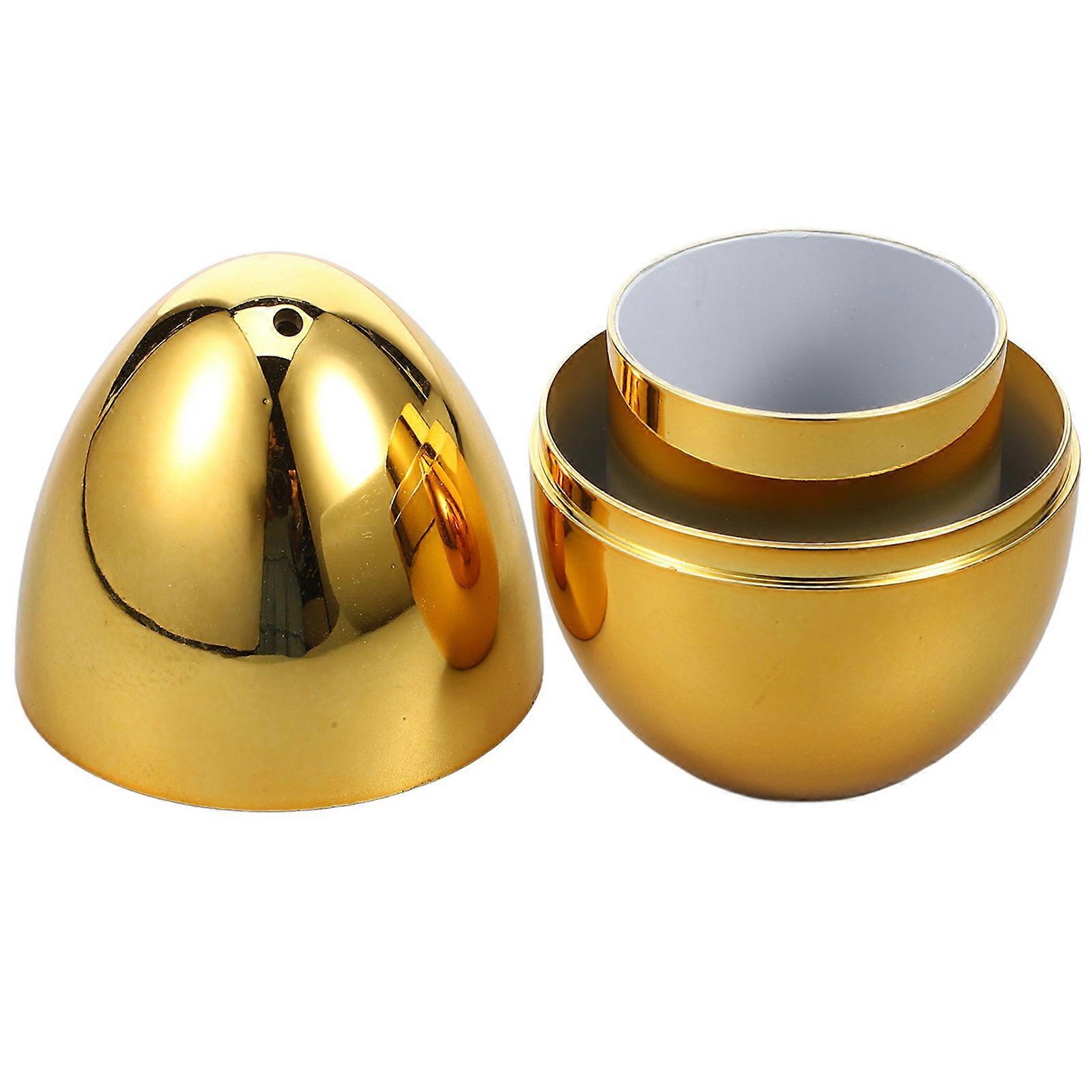 Egg Shaped Acrylic Toothpick Holder for Table Golden Creative