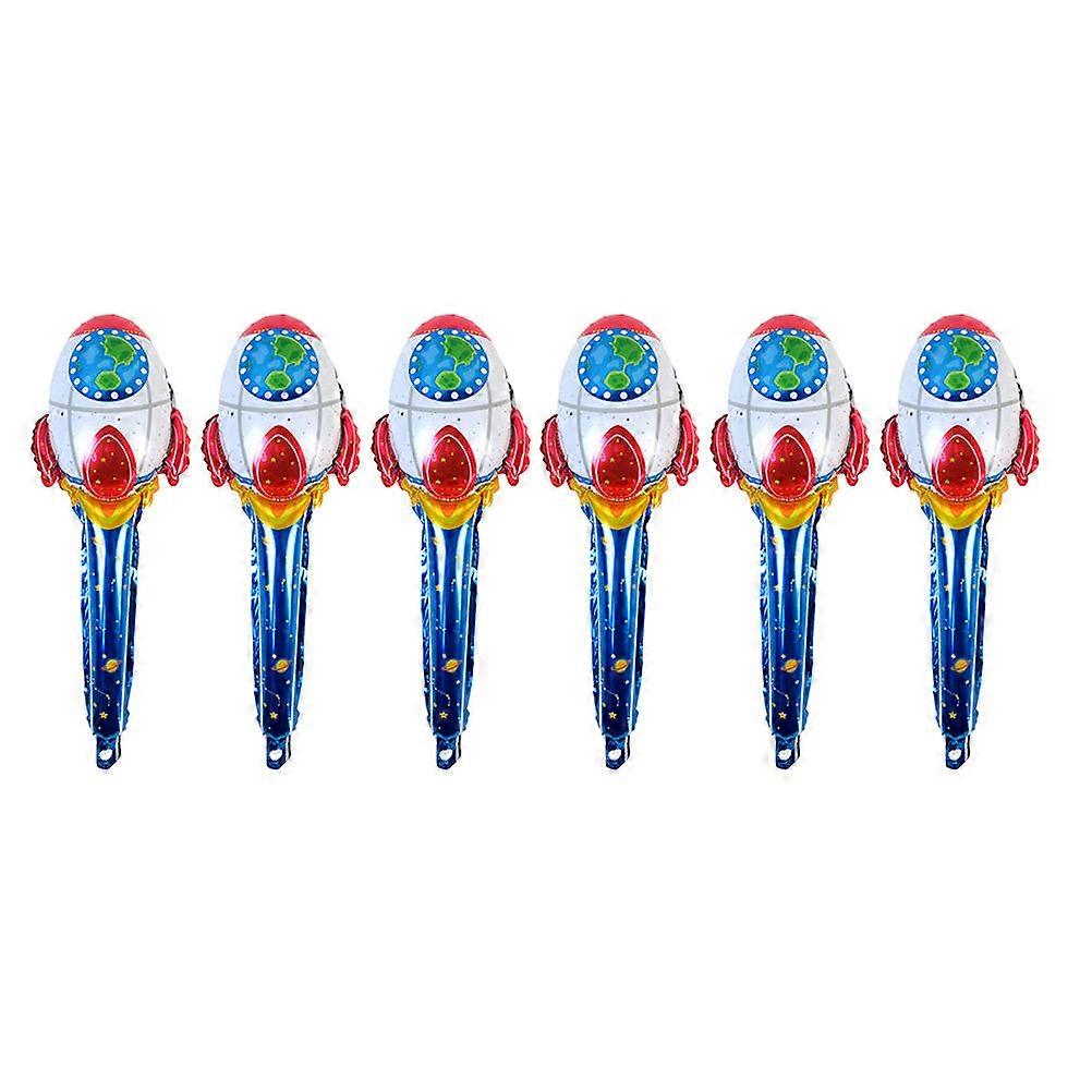 Space Theme Balloon Birthday Balloons Decor for Decoration 6Pcs Set