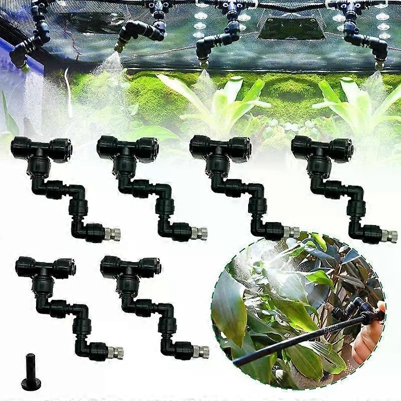 360��Rotating Atomization Fogger Nozzle 1-6Pcs Garden Adjustable Universal Spraying Reptile Rainforest Tank Landscaping Nebulizer