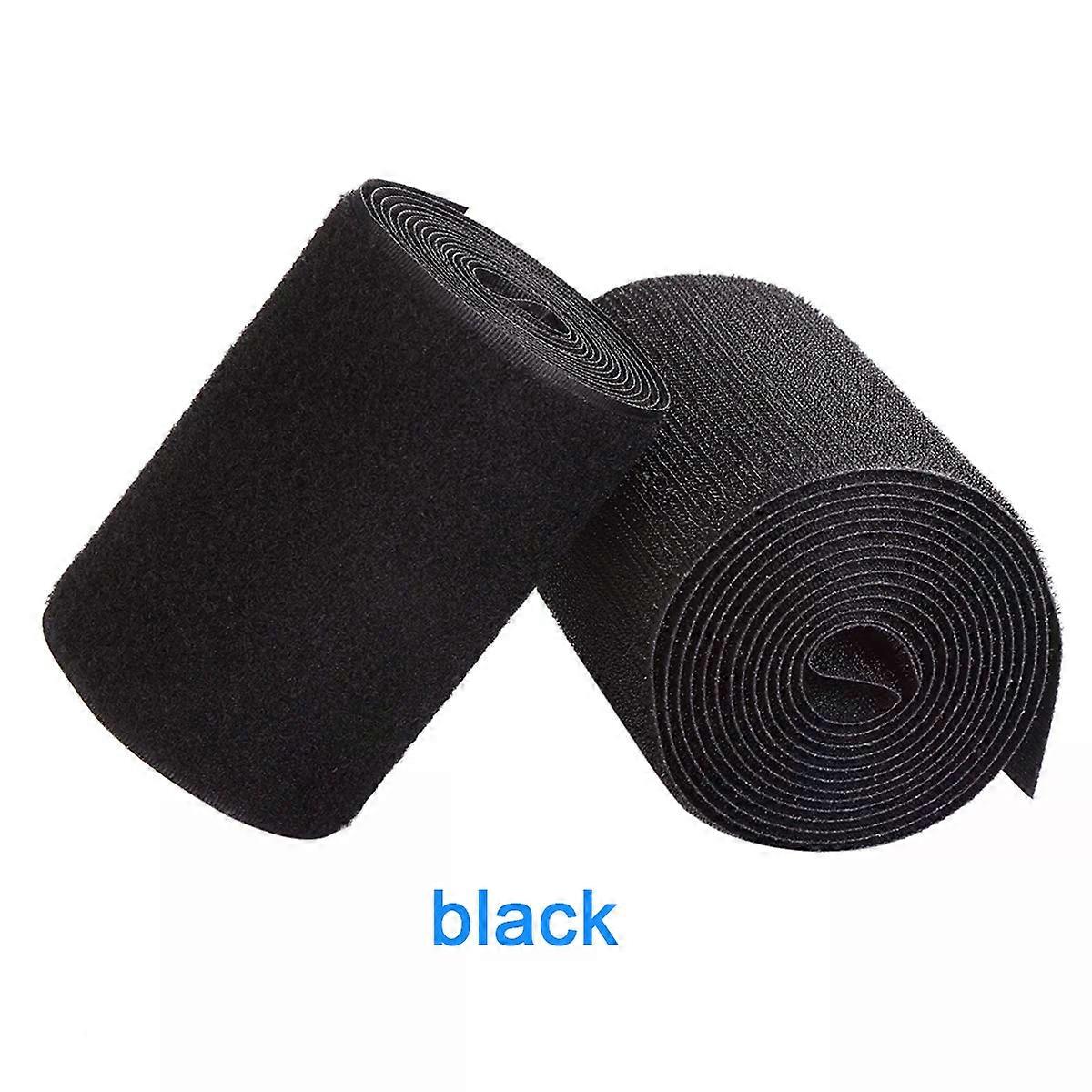 1m Hook and Loop Strips 5/10cm Width Non-Adhesive Nylon Strips Fabric Fastener Interlocking Tape for Sewing DIY Crafts Clothes