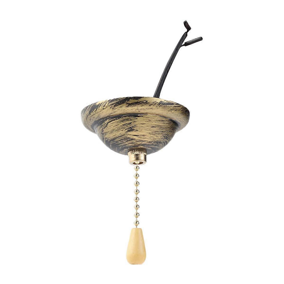 Light Brown Ceiling Light Wire Pull Switch for Current Control 3Pcs