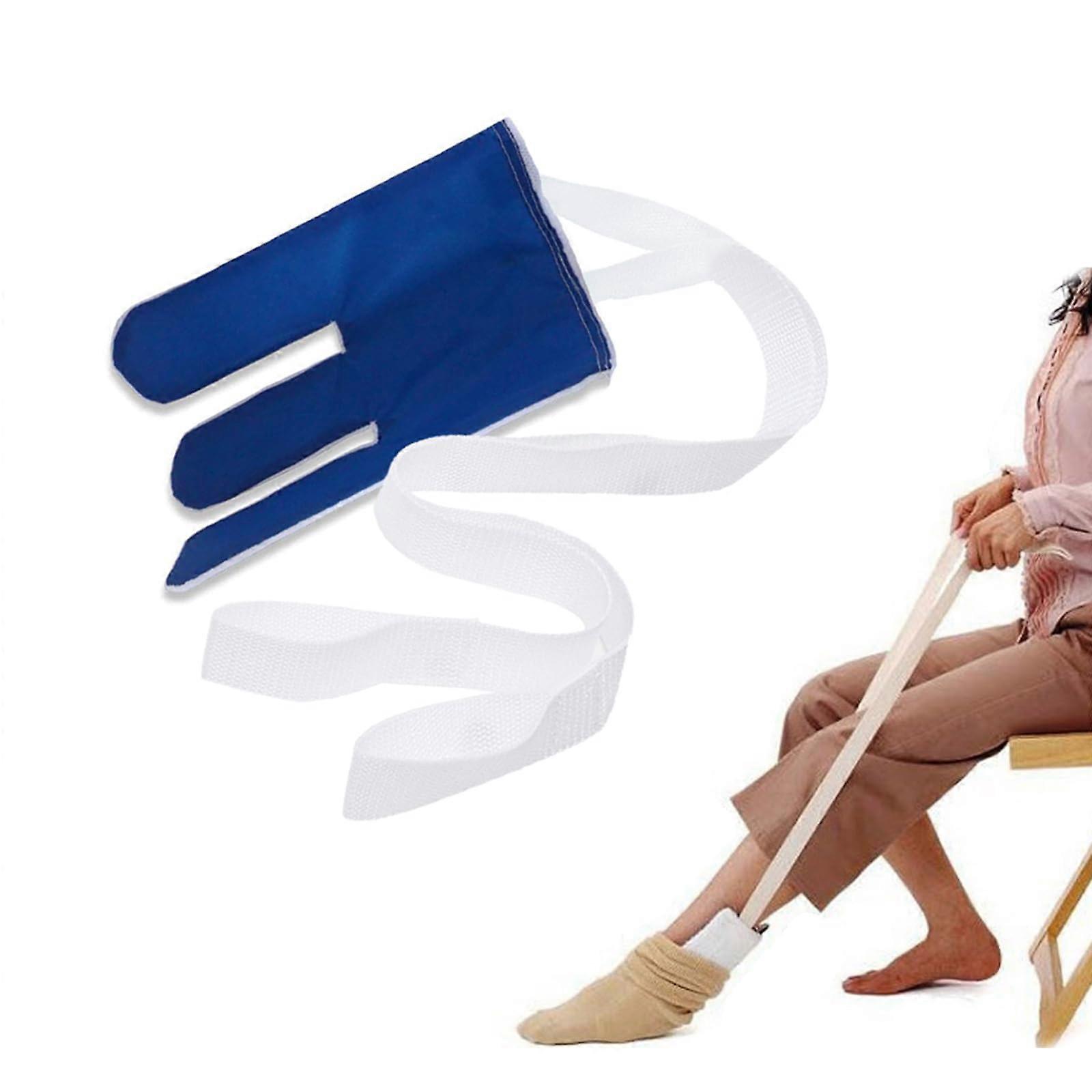Sock Aid Device with Smooth Glide Surface and NonSlip Back, No Bend Sock Helper for Elderly