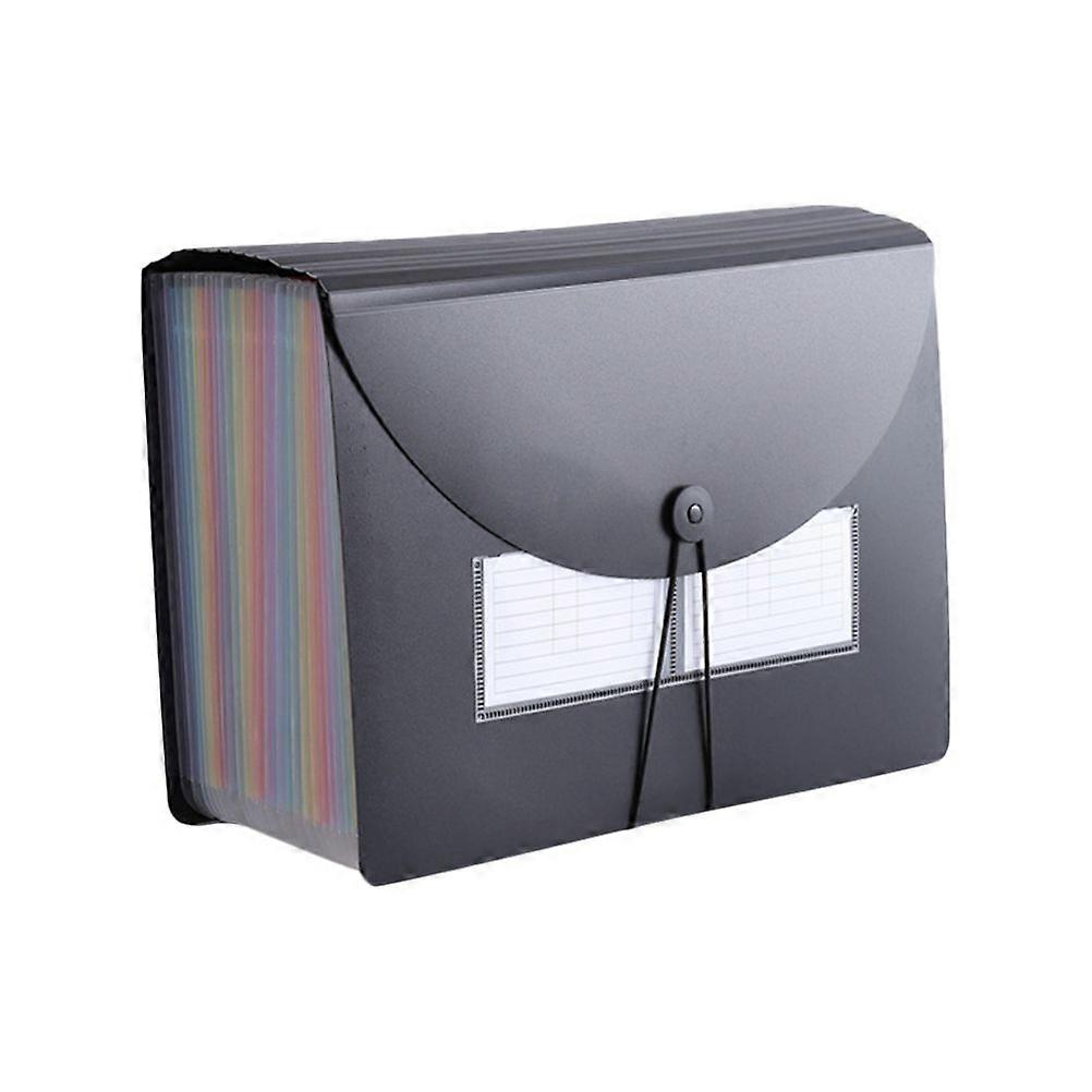 Portable Accordion File Folder Document Organizer Plastic Paper Filing Folder